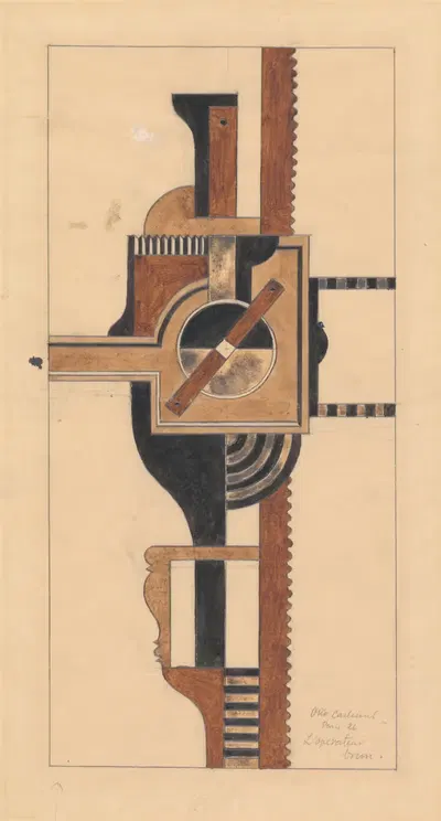 Коричневый оператор by Отто Густав Карлсунд, 1926 — digital art print download