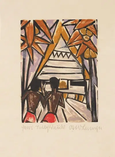 Счастливое время Ван Зантена, пл. 09 by Отто Ланге, 1920 — digital art print download