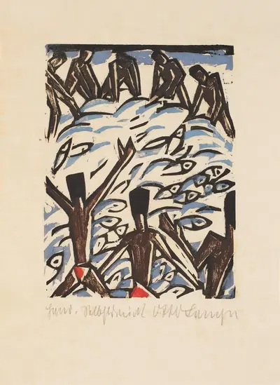 Счастливое время Ван Зантена Пл. 10 by Отто Ланге, 1920 — digital art print download