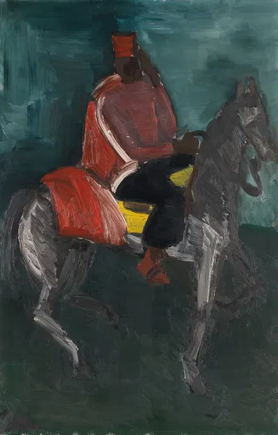 Приветствующий спахи на лошади by Хельмут Колле, 1929 — digital art print download