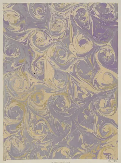 Мраморная бумага (с раковинообразными мотивами) by А. у. П. Реннер, 1904 - 1907 — digital art print download