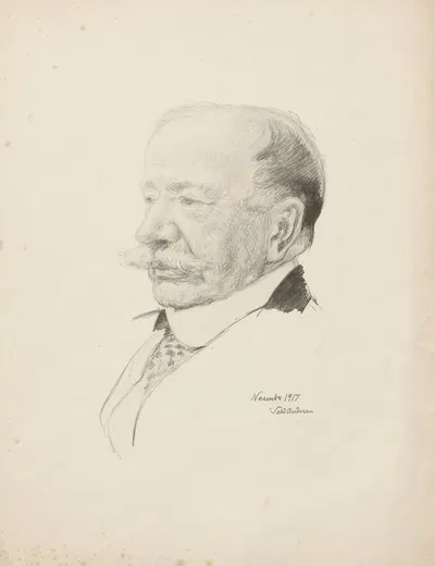 Portrait of an elderly gentleman. by Вальдемар Андерсен, 1917 — digital art print download