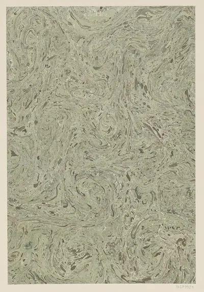 Gezogenes Marmorpapier by Andreas Haussmann, 1900 — digital art print download