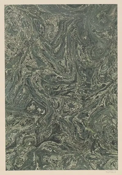 Мраморная бумага (Мрамор масла) by Андреас Хауссманн, 1900 — digital art print download