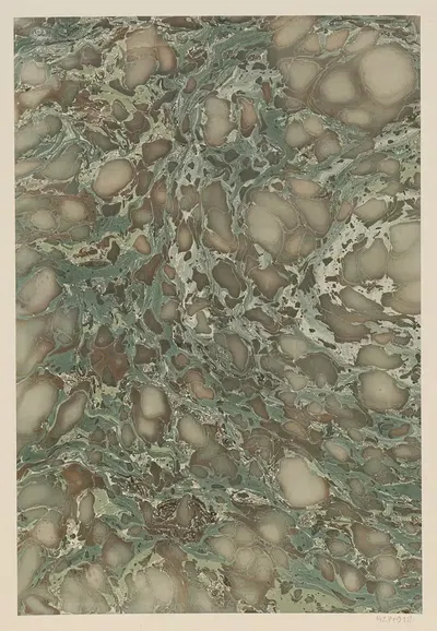 Мраморная бумага (Мраморное масло) by Андреас Хауссманн, 1900 — digital art print download