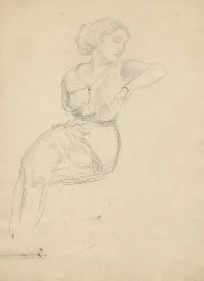 Seated woman.. by Вальдемар Андерсен, 1895-1928 — digital art print download