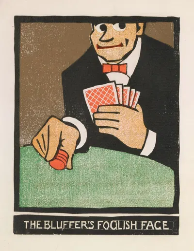 The bluffer's foolish face by Frank Holme, 1903 — digital art print download