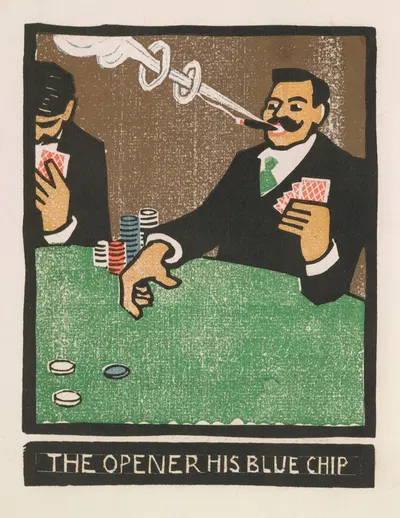 Открывашка его синего чипа by Фрэнк Холм, 1903 — digital art print download
