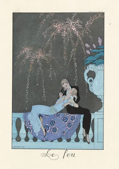 Огонь by Жорж Барбье, 1922–1926 — digital art print download