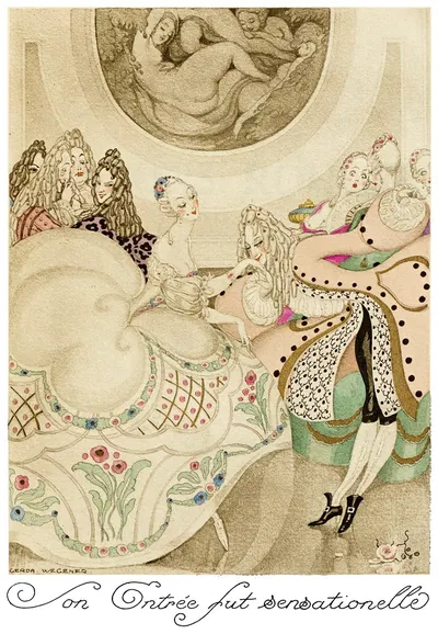 На красных каблуках Пл.01 by Герда Вегенер, 1929 — digital art print download