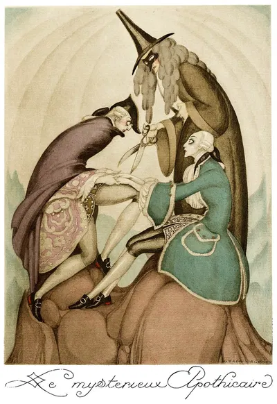 На красных каблуках Пл.06 by Герда Вегенер, 1929 — digital art print download