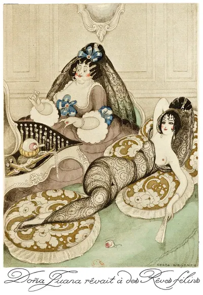 На красных каблуках, Пл.10 by Герда Вегенер, 1929 — digital art print download
