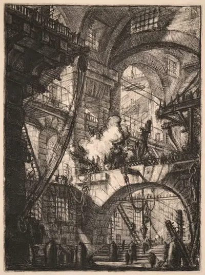 Дымящийся огонь by Джованни Баттиста Пиранези, 1761 — digital art print download