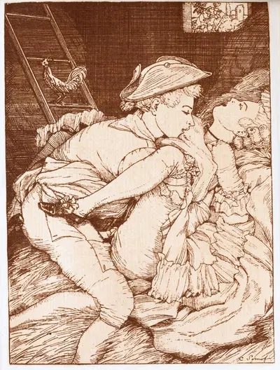 Изображение из "Книги маркизы" Самова 6 by Константин Андреевич Сомов — digital art print download