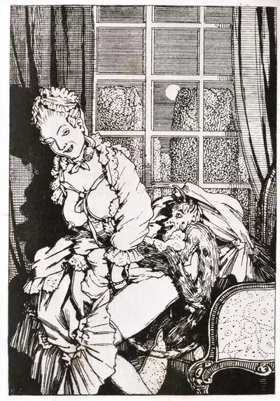 Изображение из 'Книги маркизы' Самова 7 by Константин Андреевич Сомов — digital art print download