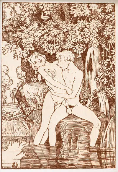 Изображение из 'Книги маркизы' Сомова by Константин Андреевич Сомов — digital art print download