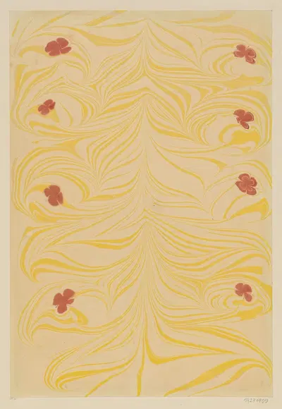 Marmorpapier (mit kleinen Blütenmotiven) by Eduard Gabelsberger, 1890 - 1907 — digital art print download