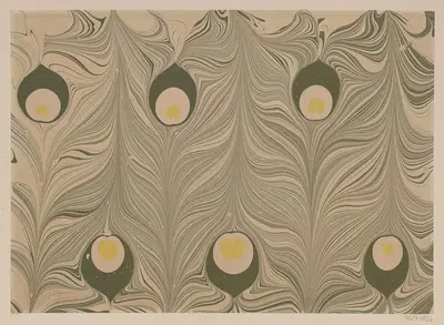 Marmorpapier (Pfauenfeder-Motiv) by Eduard Gabelsberger, 1890 - 1907 — digital art print download