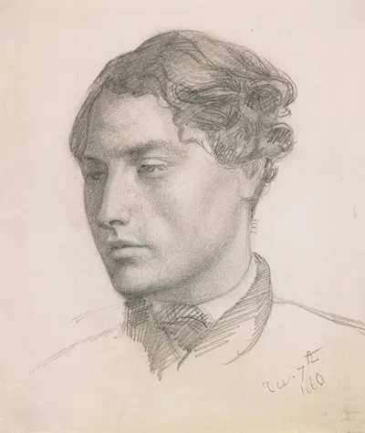 Portrait of a Young Man by Валентин Кэмерон Принсеп, 1860 — digital art print download