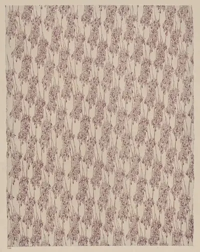Литографированная бумага (цветочные узоры) by Лаура Ланге, 1903 - 1911 — digital art print download