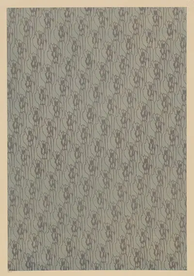 Lithografiertes Papier (grafisches Flächenmuster) by Laura Lange, 1903 - 1907 — digital art print download