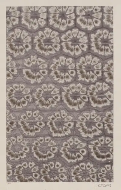 Клейстерная бумага (с стилизованными цветами) by Людериц и Бауэр, 1888 - 1909 — digital art print download