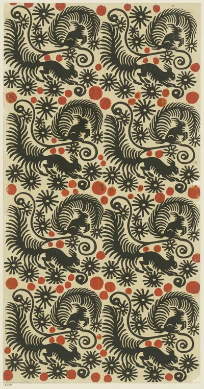 Buntpapier (Eichhörnchen) by Maria von Uchatius, 1902 - 1913 — digital art print download