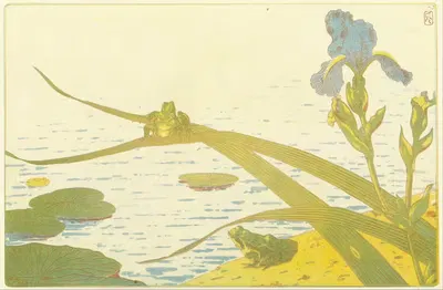 Лягушки by Шарль-Луи Удар, 1895 — digital art print download