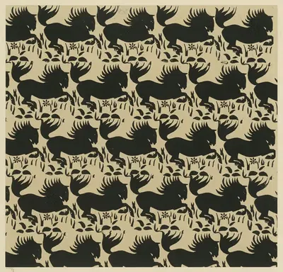 Цветная бумага (Лошади) by Мария фон Ухатиус, 1902 - 1906 — digital art print download