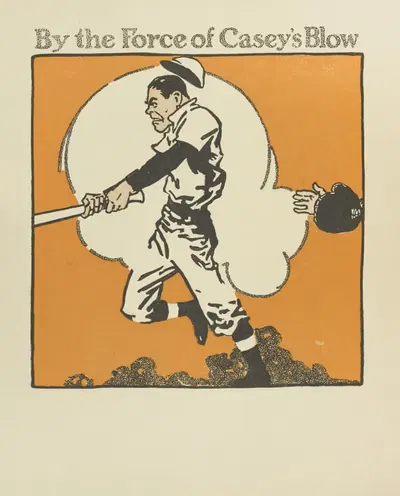 Кейси на бите Пл. 12 by Дэн Сайр Гроесбек, 1912 — digital art print download