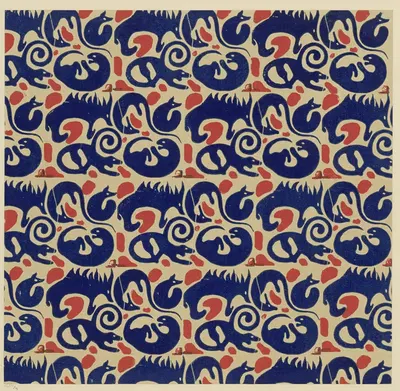Цветная бумага (Животные) by Мария фон Ухатиус, 1902 - 1906 — digital art print download