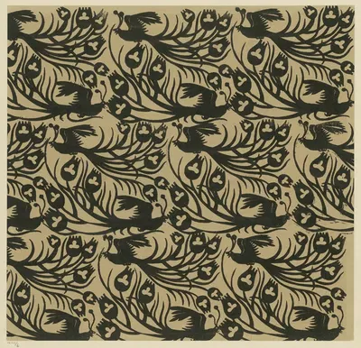 Buntpapier (Vögel) by Maria von Uchatius, 1902 - 1906 — digital art print download