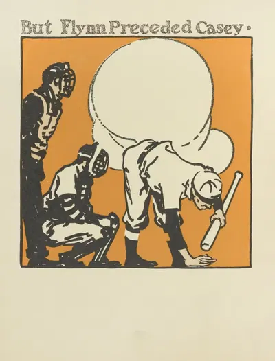 Кейси на бите Пл. 3 by Дэн Сайр Гроесбек, 1912 — digital art print download