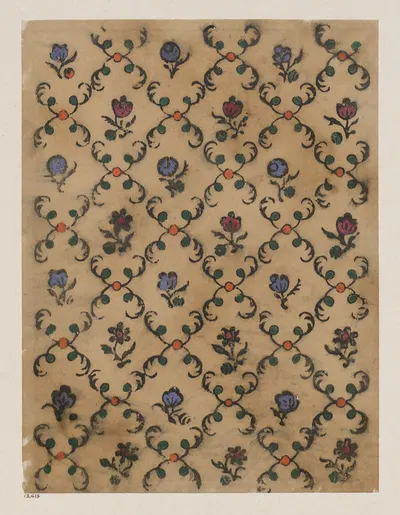 Раскрашенная деревянная гравюра (декор раут) by Мария фон Ухатиус, 1900 - 1913 — digital art print download