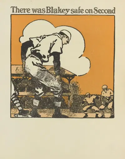 Кейси на бите Пл. 4 by Дэн Сайр Гроесбек, 1912 — digital art print download