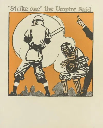 Кейси на бите Пл. 8 by Дэн Сайр Гроесбек, 1912 — digital art print download