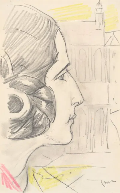 Jacoba van der Vegt by Willem van Konijnenburg, 1930 — digital art print download