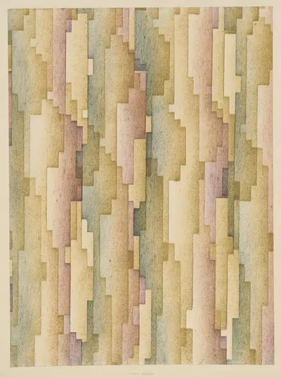 Schabloniertes Papier (Schablonenwischpapier) by Otto Gurbat, 1910 - 1927 — digital art print download