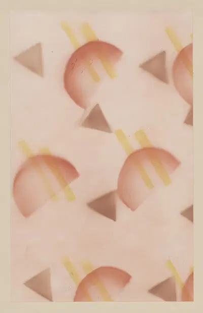 Schabloniertes Papier (Schablonenspritzpapier) by Walter Birke — digital art print download