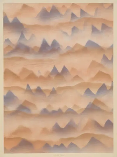 Schabloniertes Papier (Schablonenspritzpapier) by Walter Birke — digital art print download