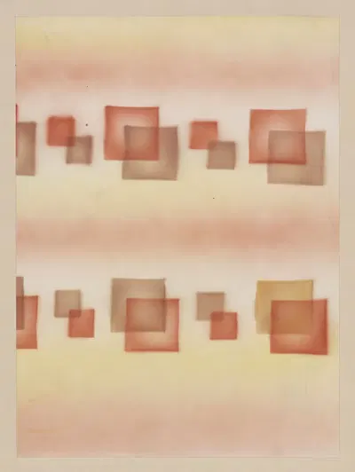 Schabloniertes Papier (Schablonenspritzpapier) by Walter Birke — digital art print download