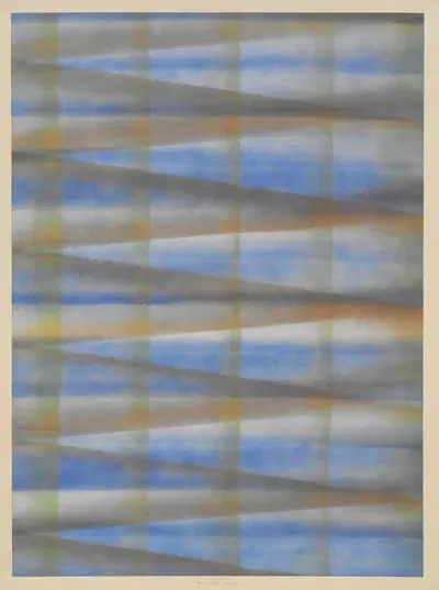Schabloniertes Papier (Schablonenspritzpapier) by Walter Birke — digital art print download