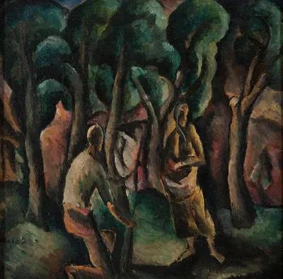 Сцена в лесу by Вацлав Вансович, 1919 — digital art print download