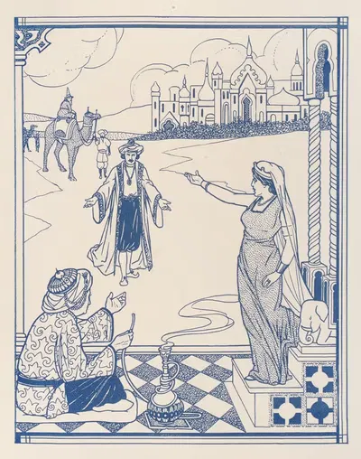 Bright-Wits, Prince of Mogadore Pl 02 by Leopold Flood, 1909 — digital art print download