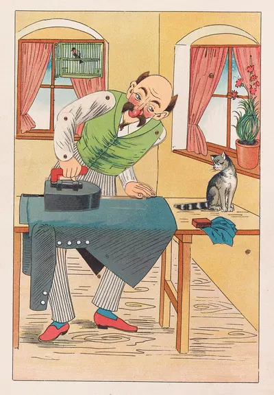 Веселый автоматический театр Пл.3 by Лотар Меггендорфер, 1891 — digital art print download