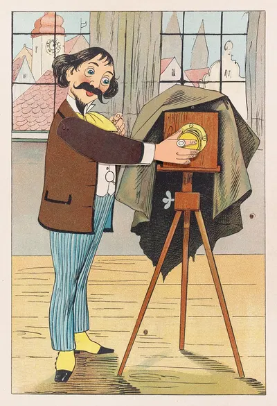 Веселый автоматный театр, пл. 6 by Лотар Меггендорфер, 1891 — digital art print download