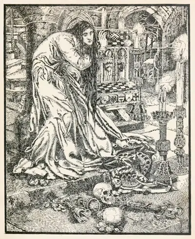 Царевна восстала из гроба by Ноэль Нисбет, 1916 — digital art print download