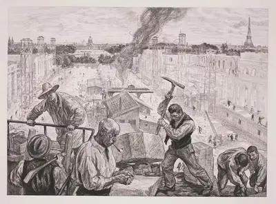 Строительство двух дворцов by Шарль Поль Ренуар, 1900 — digital art print download