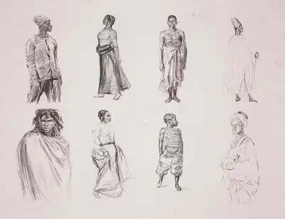 Эскизы экзотики by Шарль Поль Ренуар, 1900 — digital art print download