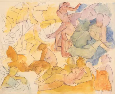 На пляже I by Станислав Осостович, 1930 - 1934 — digital art print download